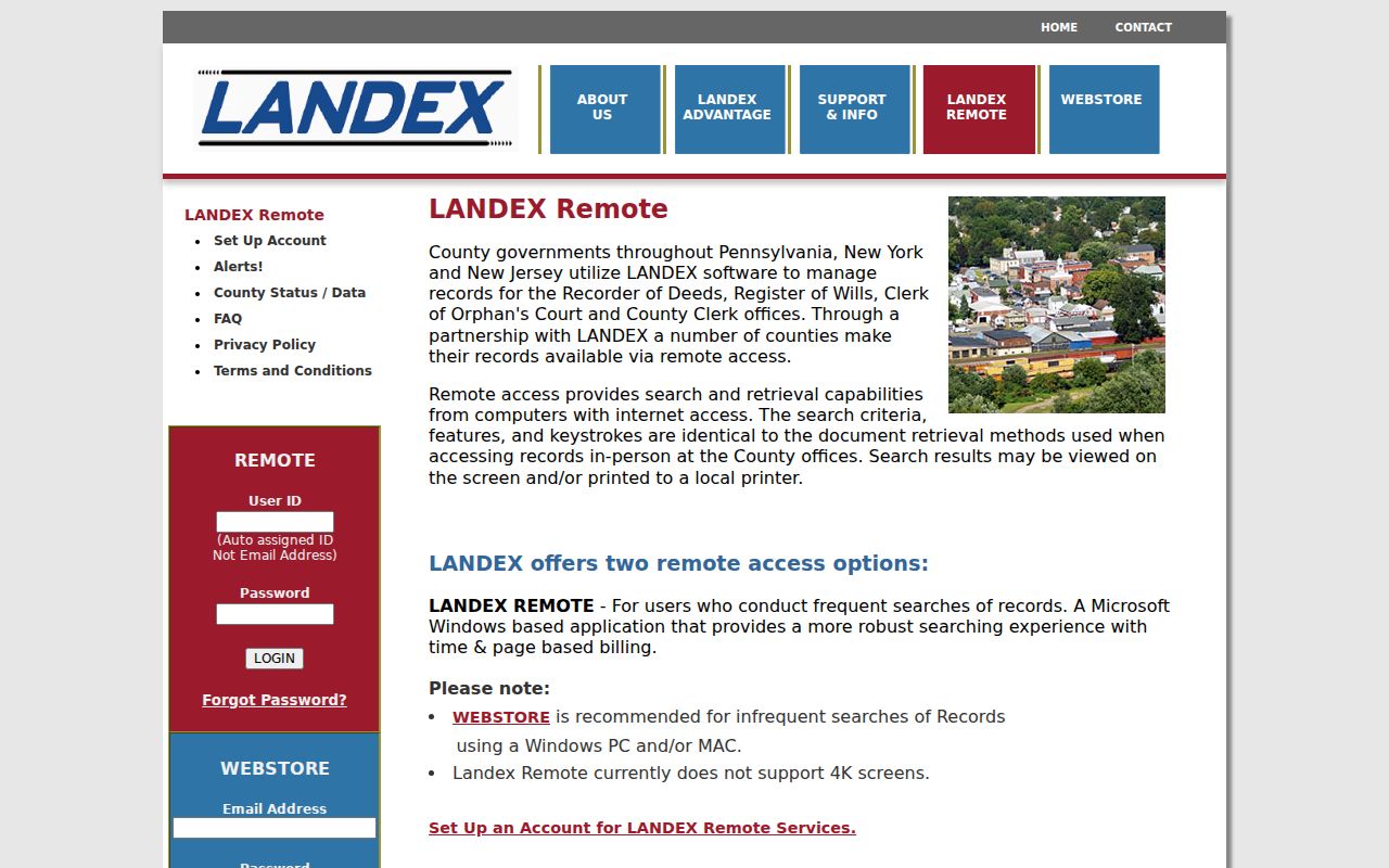 Chambersburg residents directory LANDEX recorded land access