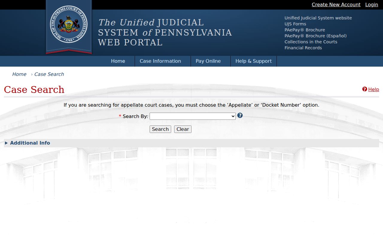 Chambersburg residents directory Pennsylvania UJS Case Search